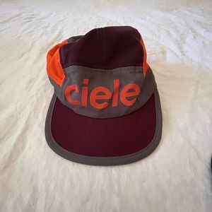 Cool color way. Ciele running cap
